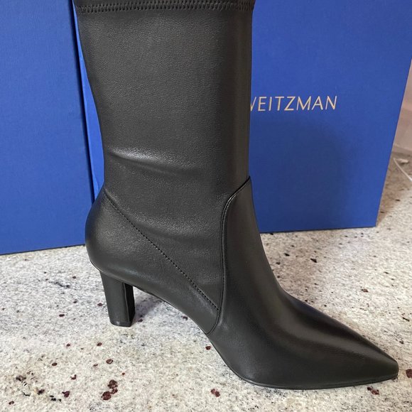 Brandie Leather Sock Boots from STUART WEITZMAN - Picture 6 of 12